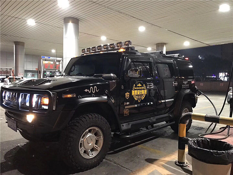 悍马h2改装宽体大轮眉hummer轮廓叶子板大包围保险杠