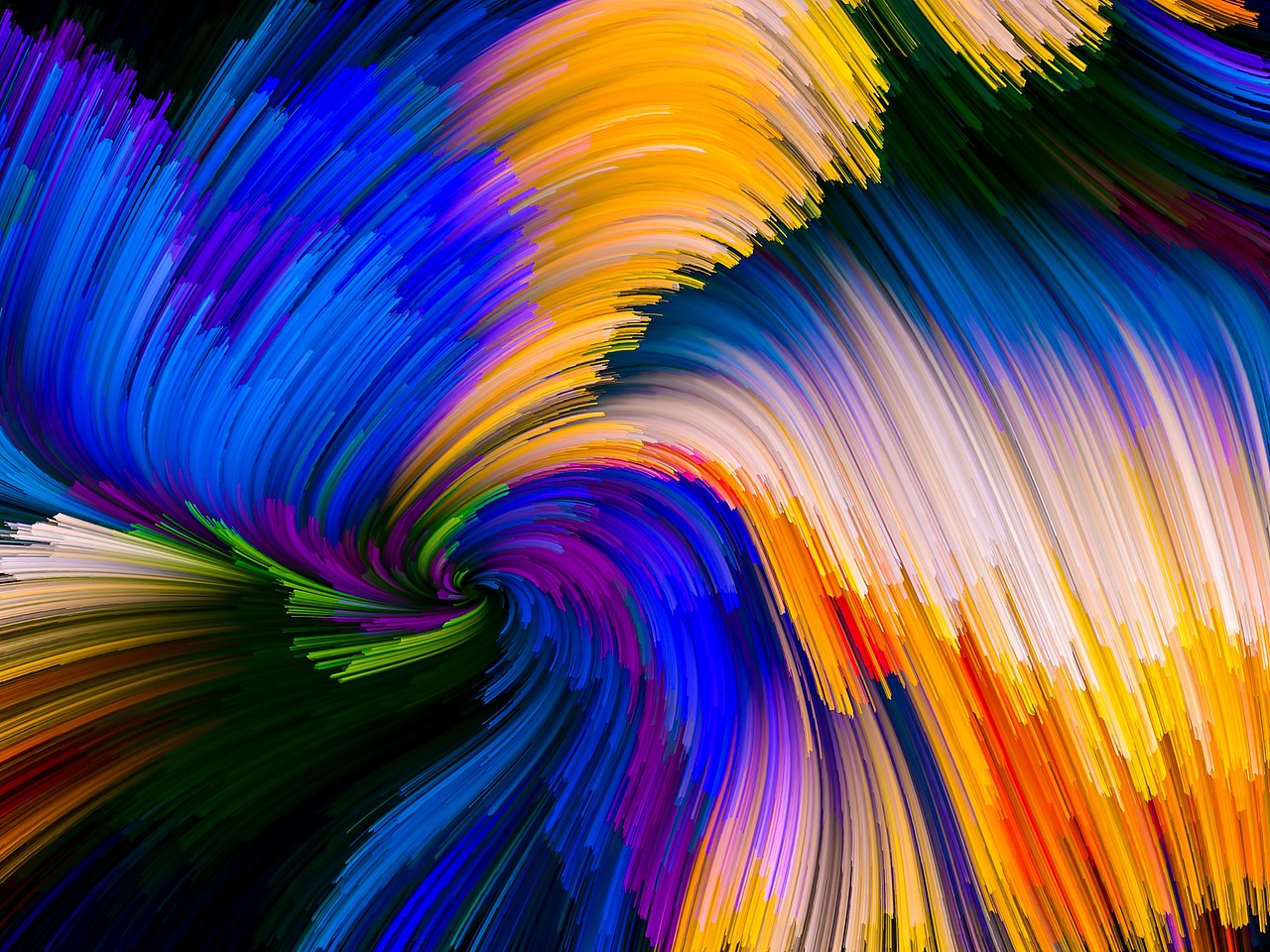 梦幻七彩质感底纹背景线条波浪设计素材