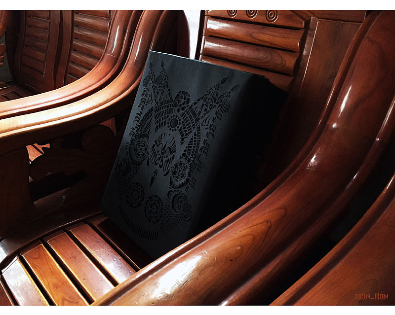 脸谱刻纸 双肩包丨AKin_Hon