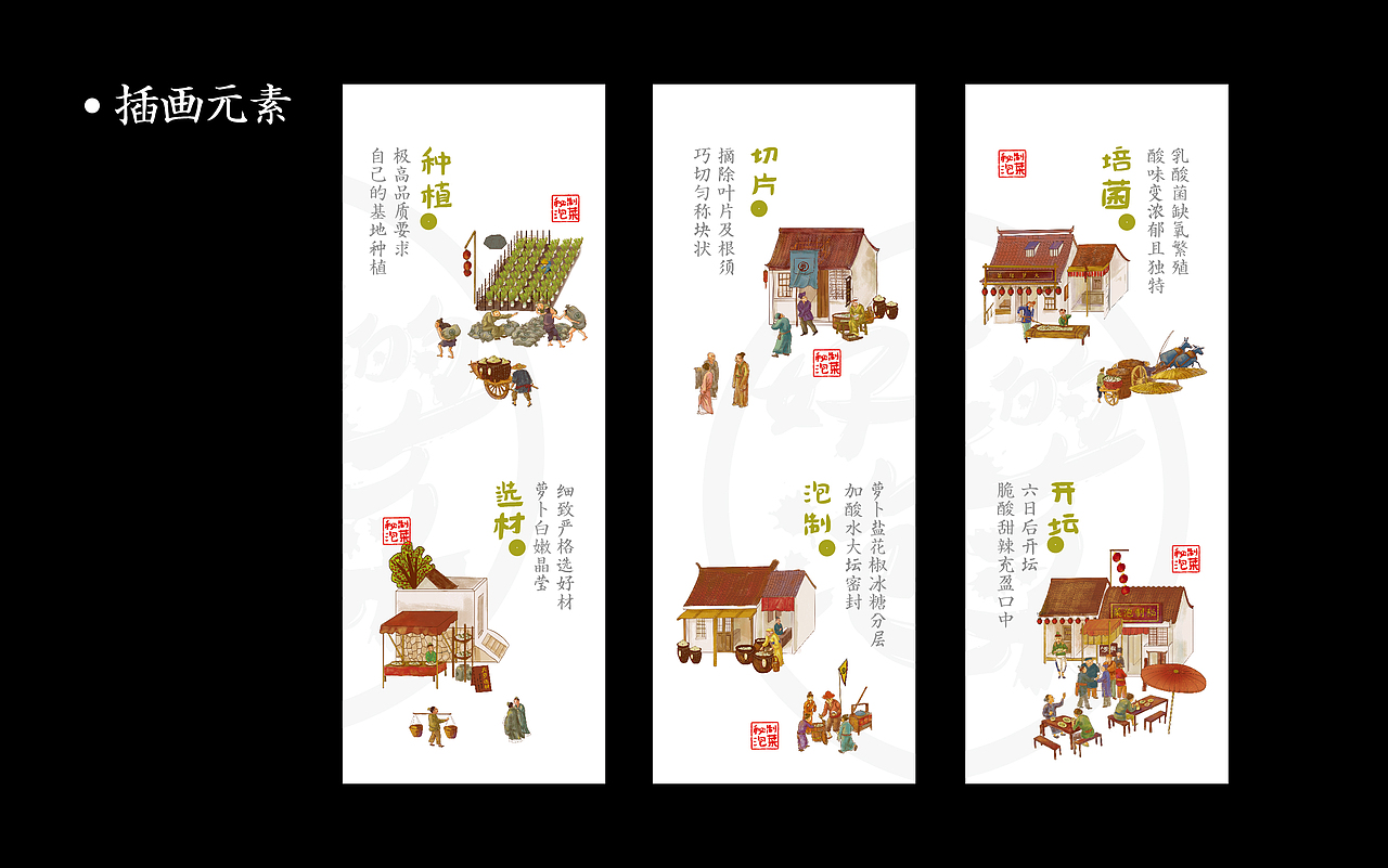 湖南特色小吃泡菜——大萝小椒（图ZMTExODI3Mzk2） - 品牌 - 站酷设计师湖南意合品牌原创素材 - 站酷ZCOOL