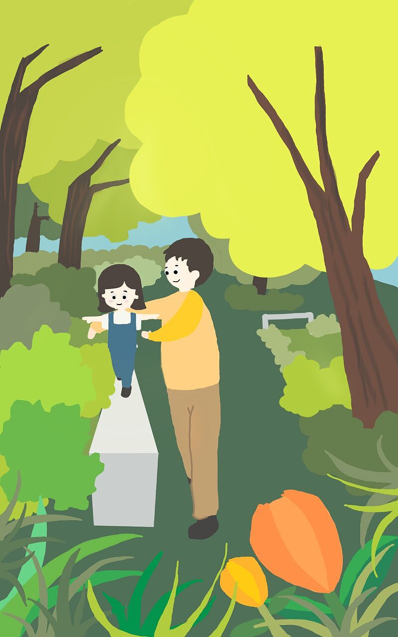 总有人在你身后默默守护你|插画|绘本|沅咩 - 原创作品 - 站酷 (zcool