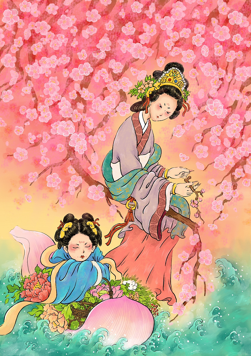 原创插画 折梅（图ZMzQ5NjU2Mzc2） - 创作习作 - 站酷设计师是一路人原创素材 - 站酷ZCOOL