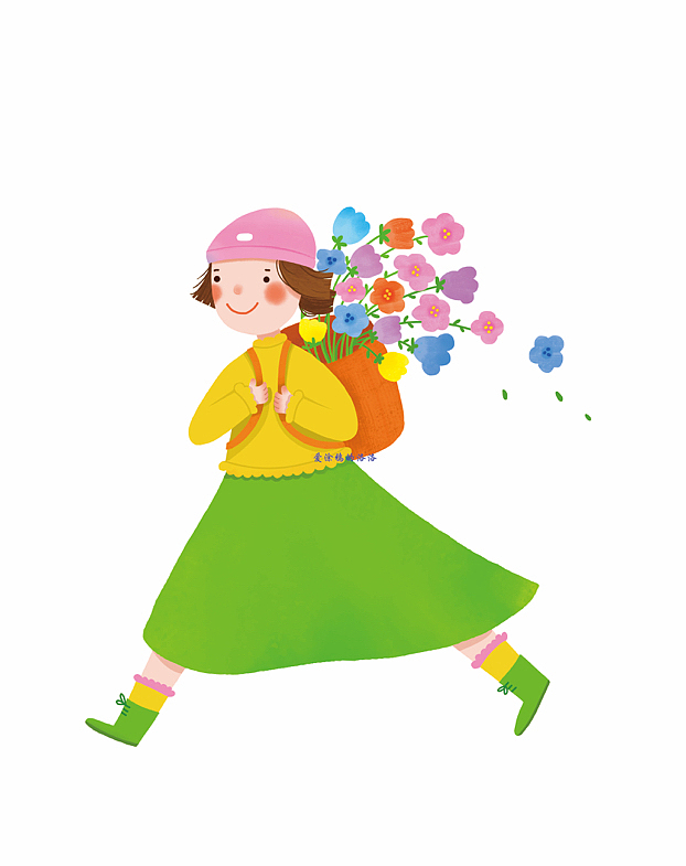 春天出行（图ZMzY1NDE3NTAw） - 创作习作 - 站酷设计师洛洛画画原创素材 - 站酷ZCOOL