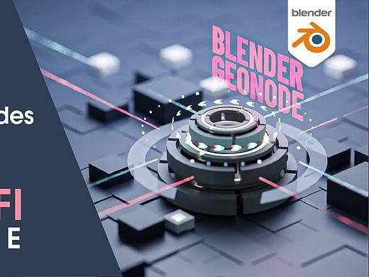 分享Blender3d视觉设计教程：2.5D动效系列