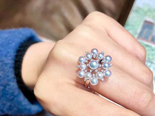 极光M家专柜品质akoya雪花戒指