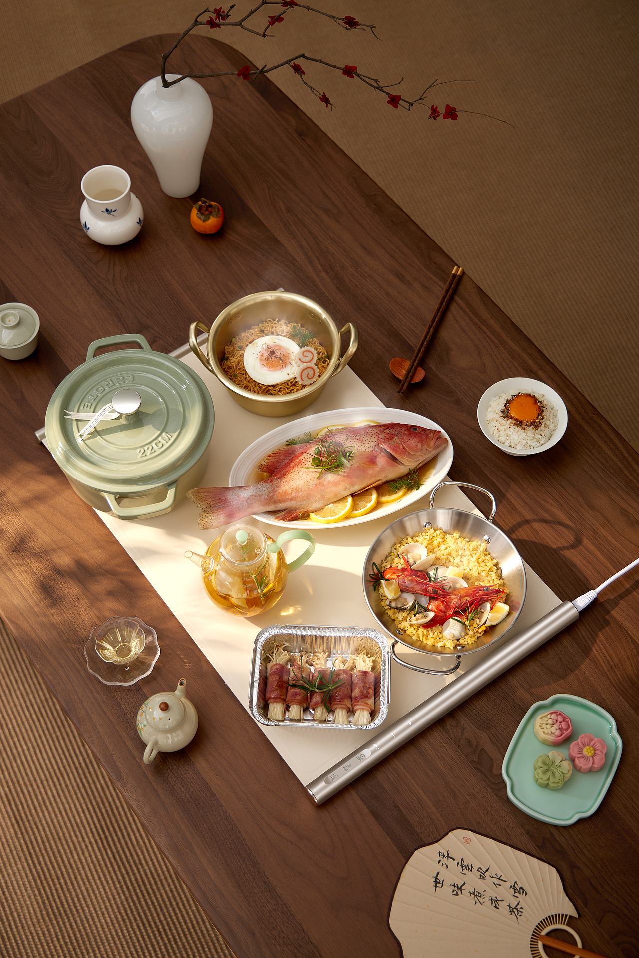 苏泊尔柔性卷轴暖菜板(两款)