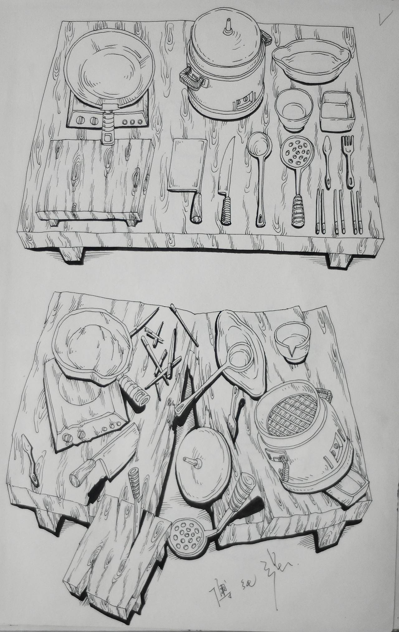 我的创意速写（图ZMTY4NjczMDA=） - 绘画 - 站酷设计师傅淳强画者之旅原创素材 - 站酷ZCOOL