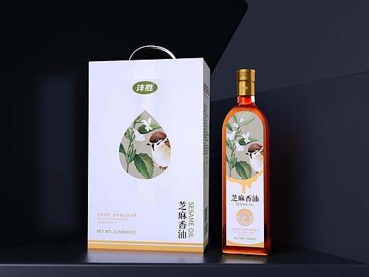 圣智扬作品&芝麻香油包装设计
