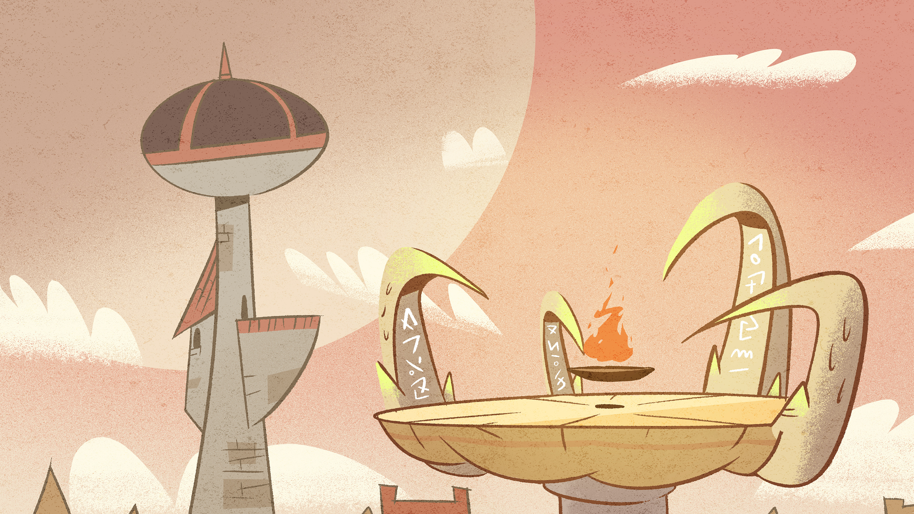 【场景美术】央视第一动画乐园贺岁短片《太阳人战队》