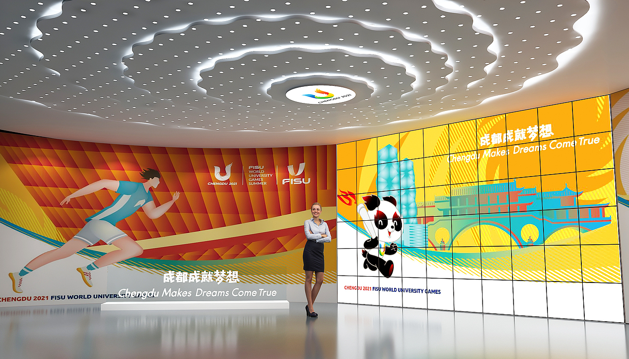 大运会场景（图ZMjkyODkyMjMy） - 建筑/空间 - 站酷设计师建模机器原创素材 - 站酷ZCOOL