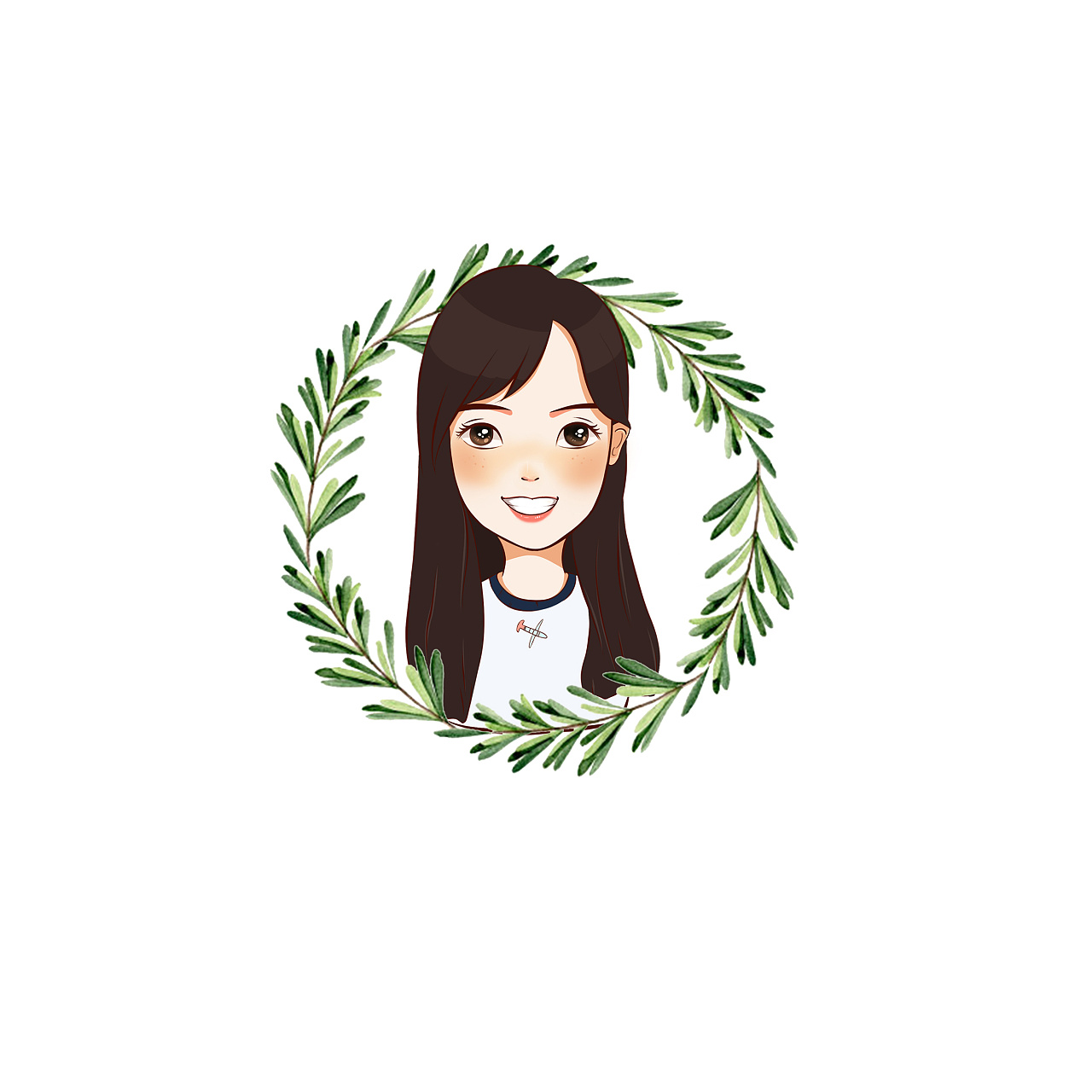 手绘人物形象卡通