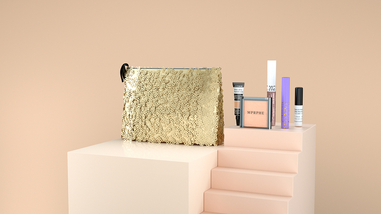 IPSY Glamorized化妆品产品临摹