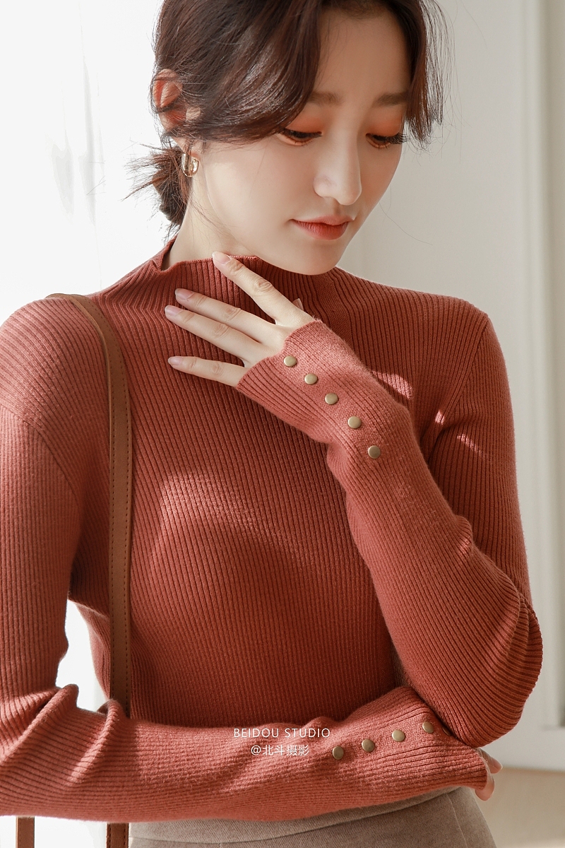 白甜 打底衫拍摄 打底衣拍摄 羊毛衫拍摄