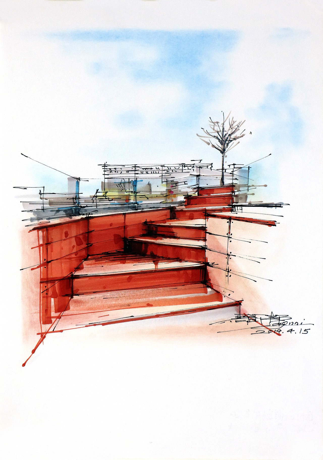 中山校园应召－马訢邦部分景观作品展示（图ZMjExNjIwNjA4） - 商业插画 - 站酷设计师DarkSuet原创素材 - 站酷ZCOOL