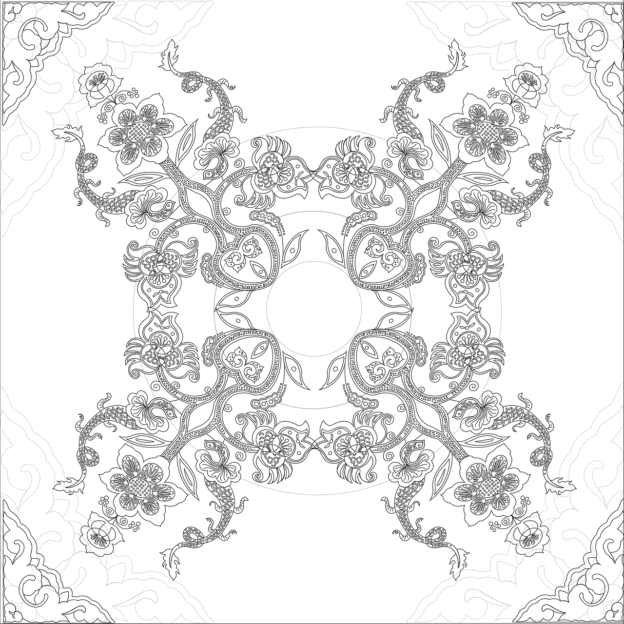 白族花卉图案文创设计（图ZMjEyMDQzMzI0） - 图案 - 站酷设计师Z34178150原创素材 - 站酷ZCOOL