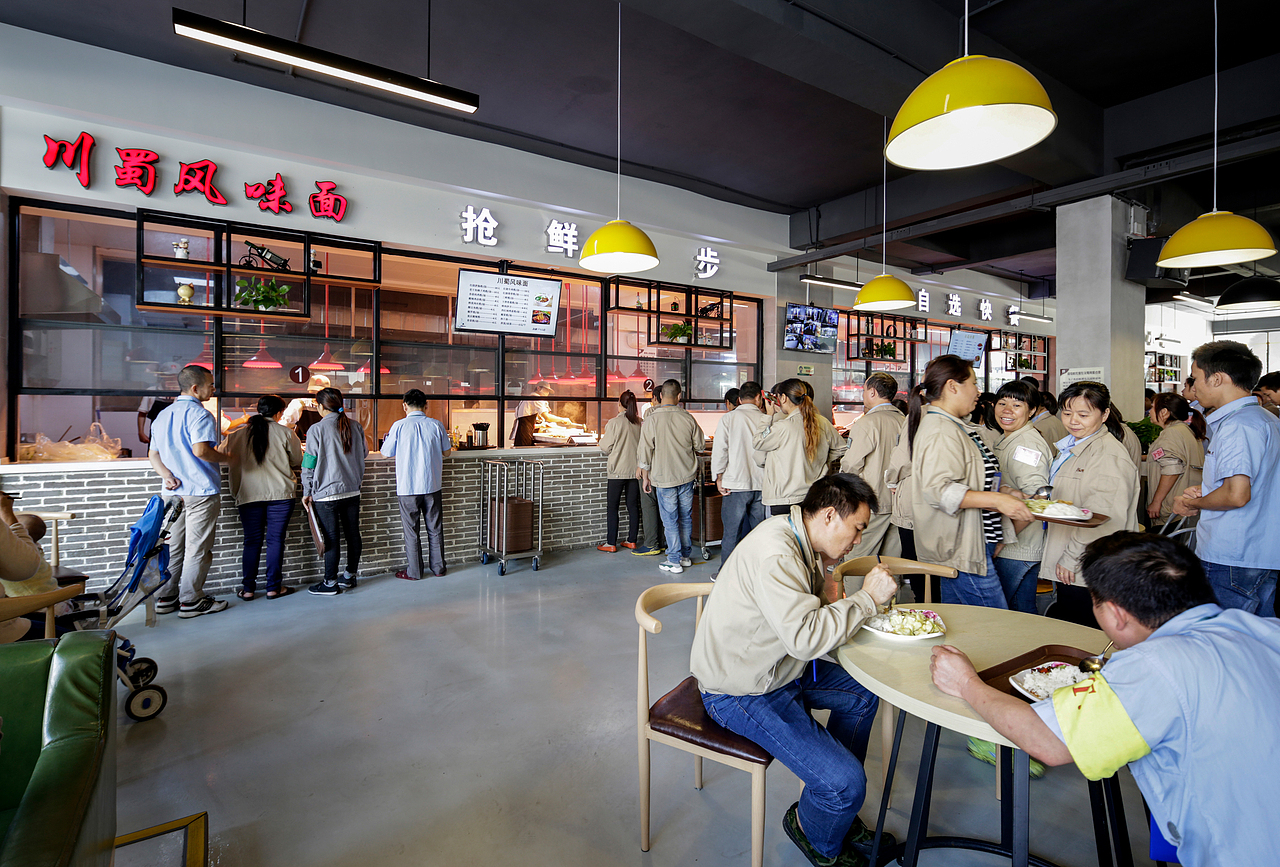｜东莞时代工厂职工食堂｜ 空间摄影（图ZMTU0MDU2Njg4） - 环境/建筑摄影 - 站酷设计师云时影像原创素材 - 站酷ZCOOL