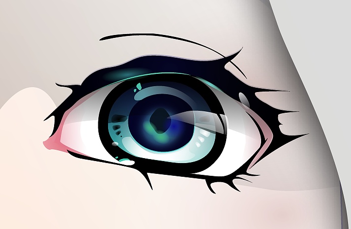 用ai绘制 歌手sia御用舞者maddie ziegler 矢量画