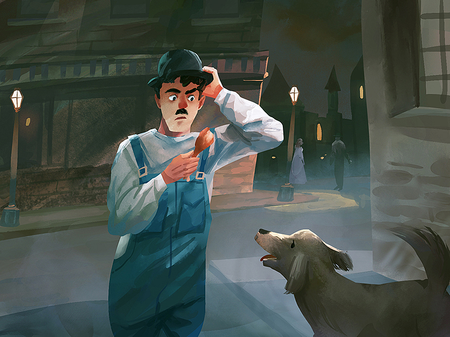 百词斩《摩登时代》配图（图ZMjAyNTUyNTY0） - 商业插画 - 站酷设计师JX简晰原创素材 - 站酷ZCOOL