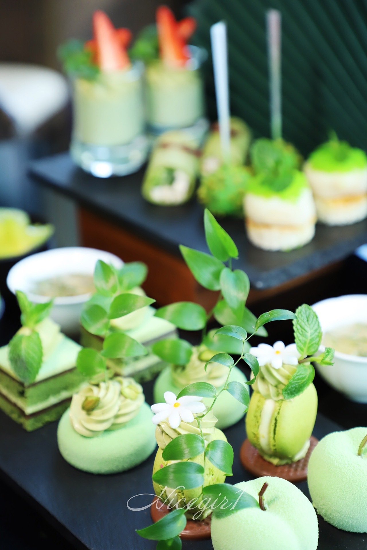 春季下午茶抹茶风味