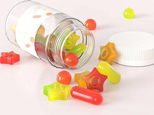 C4D-RS 可爱硬糖瓶子渲染建模