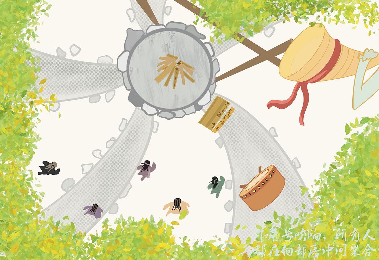 绘本《甲骨文——祭》（图ZMjYwMzQ2Mjcy） - 创作习作 - 站酷设计师珊儿啊珊儿原创素材 - 站酷ZCOOL