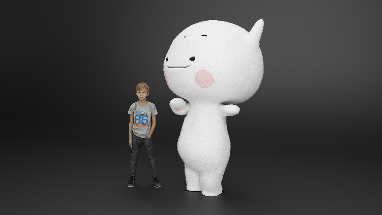 非遗吉祥物“蹦蹦”建模制作