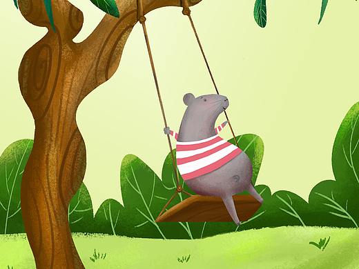 荡秋千的小老鼠