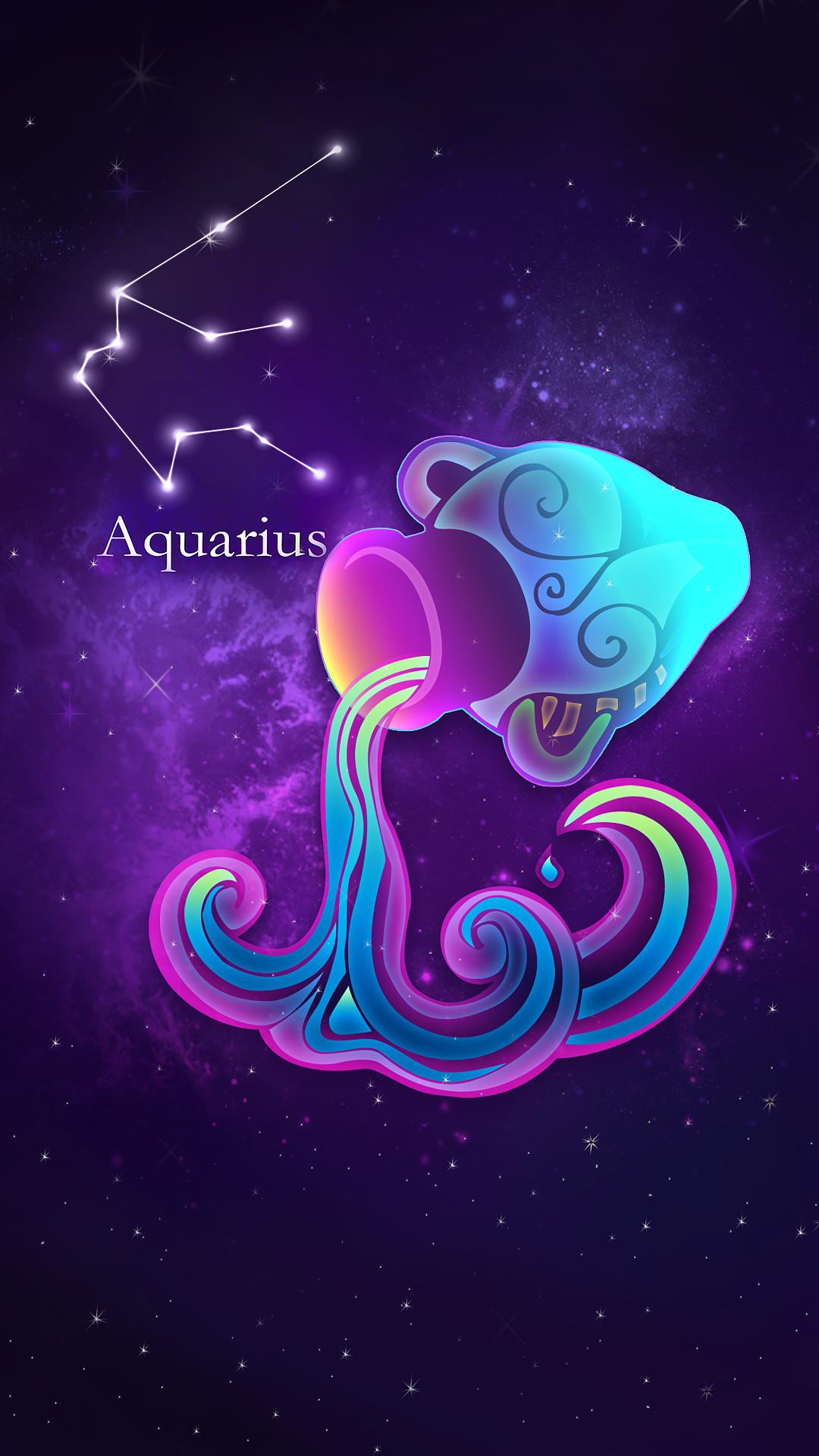 十二星座壁纸插画