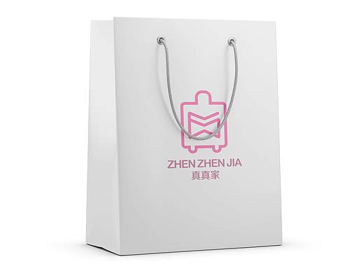 真真家 logo设计