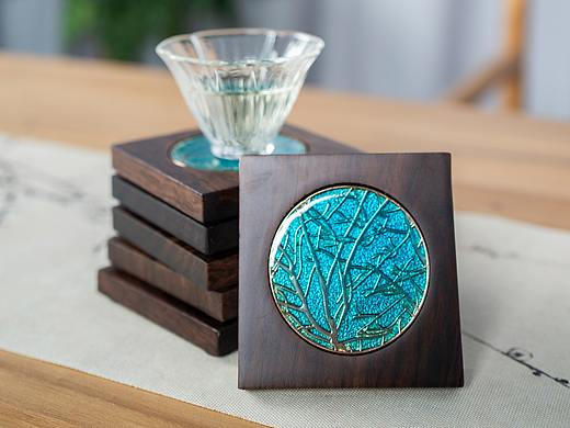 珐琅彩杯垫-枝干套装摄影（个人主页-ZNTQ0ODUyNTI=） - 产品摄影 - 站酷设计师婷子就是我啊原创素材 - 站酷ZCOOL