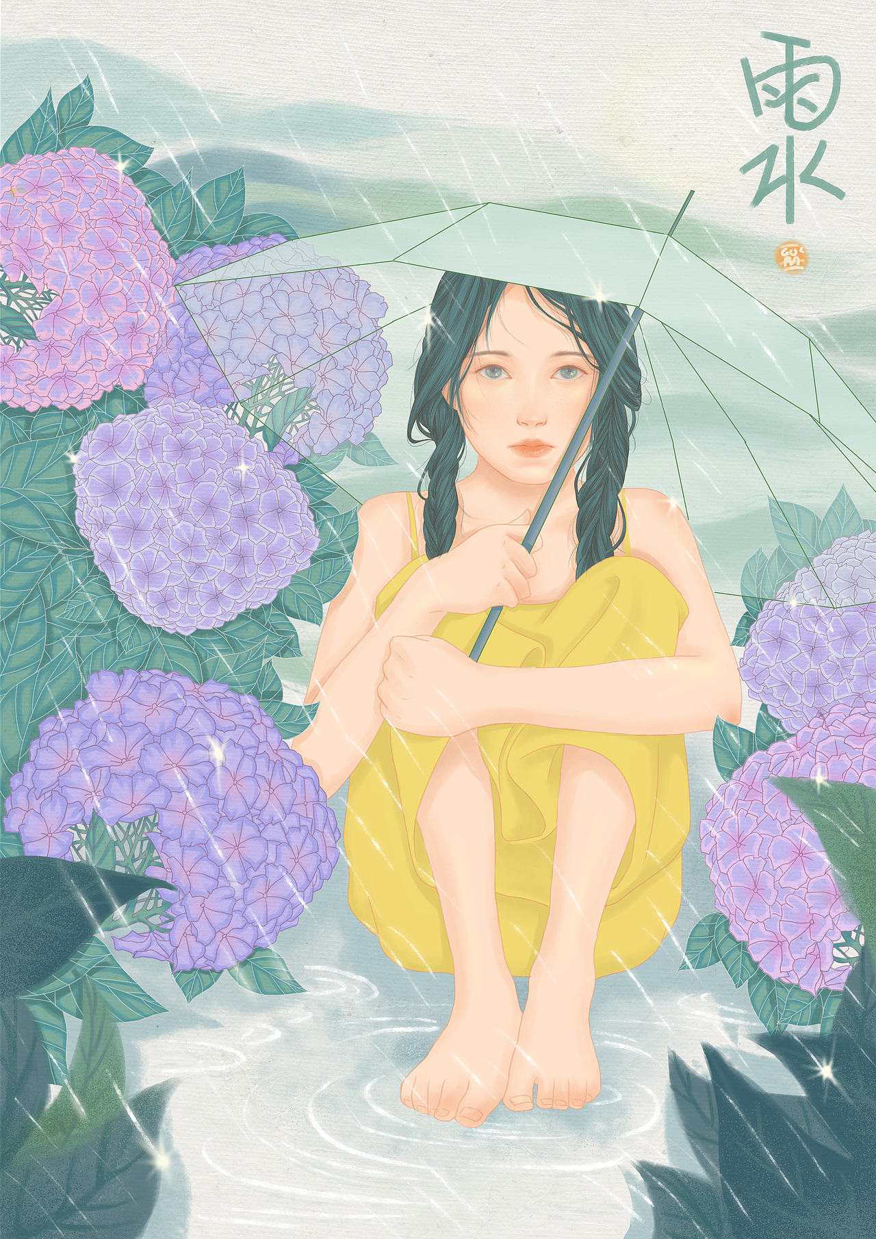 二十四节气插画设计（图ZMTY1ODIyODk2） - 商业插画 - 站酷设计师柿子辣椒原创素材 - 站酷ZCOOL