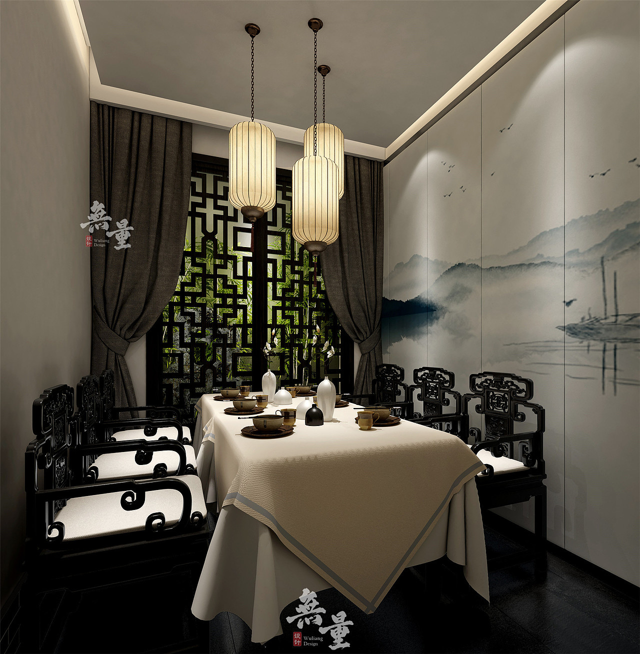 雅间和vip包间的设计,才是设计师设计语言的集大成之作,是他们设计