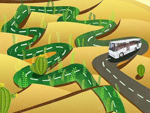 世界环保日热点手绘插画