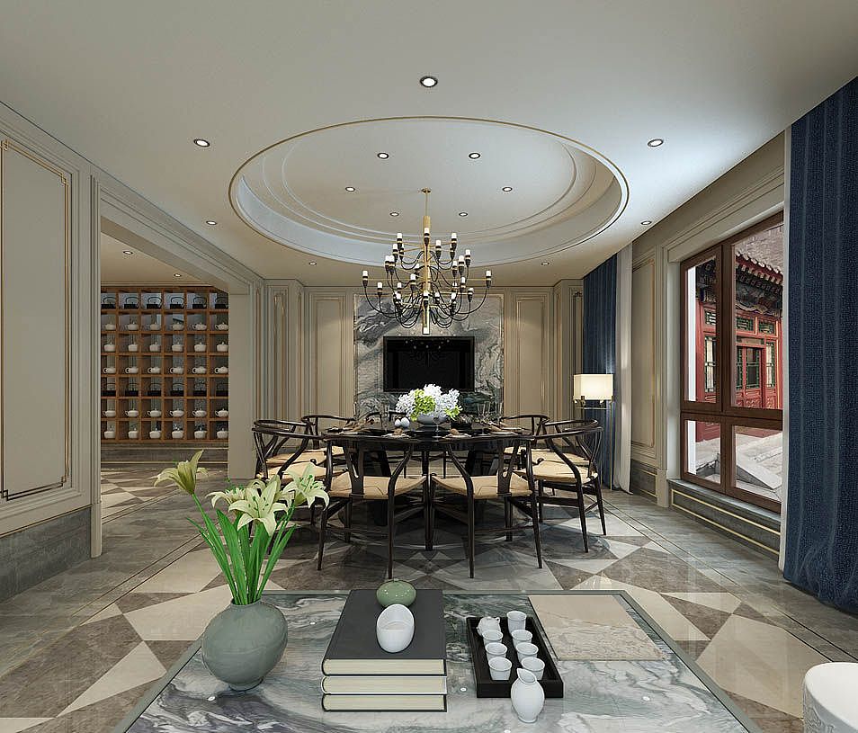 1300平方米新古典装修风格分享