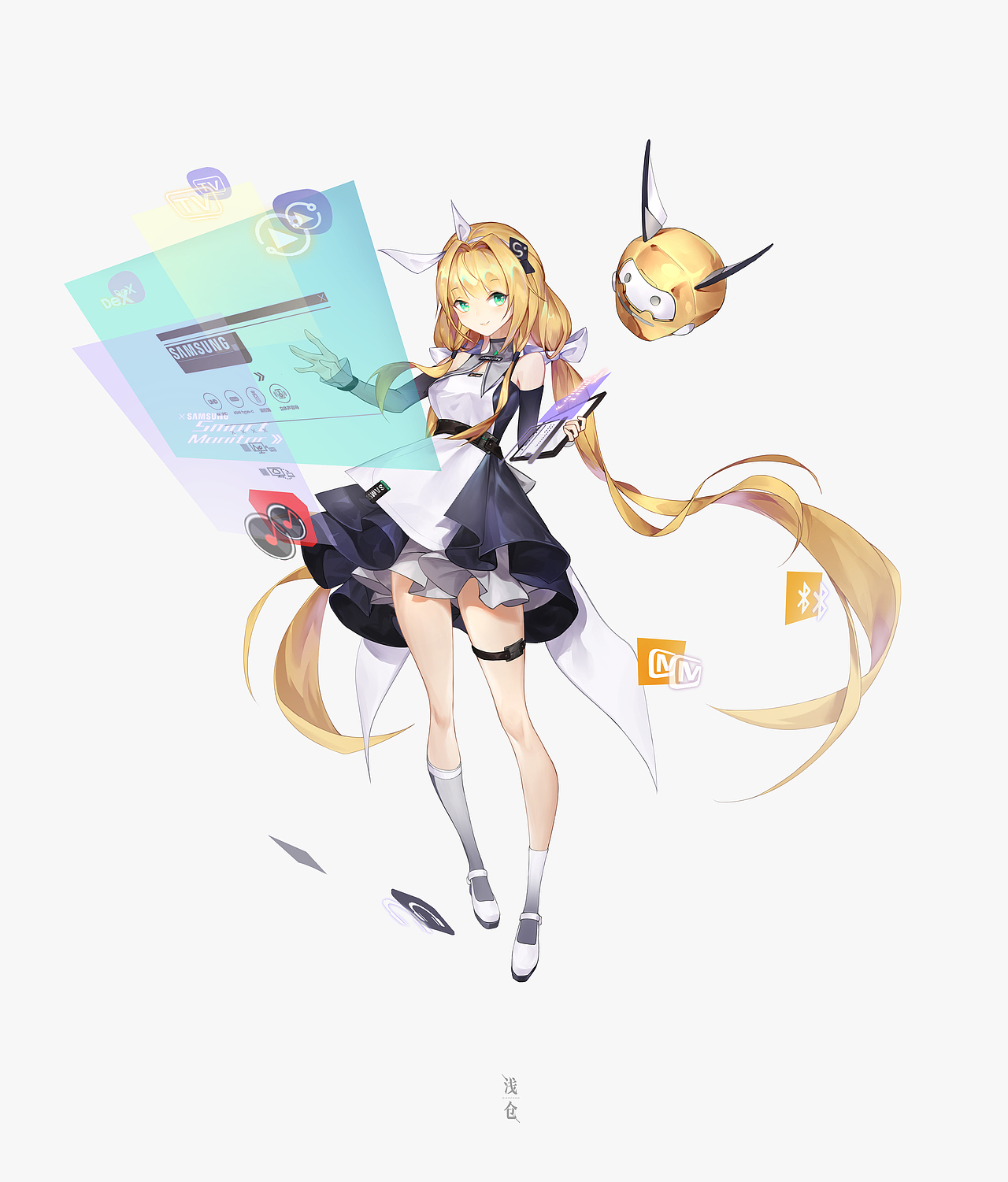 三星s酱-索菲亚（图ZMjU5OTc0MTY0） - IP形象 - 站酷设计师浅仓也叫芹菜原创素材 - 站酷ZCOOL