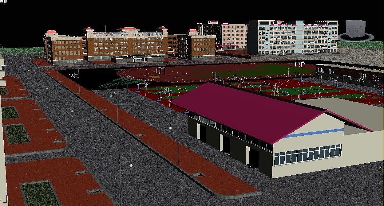 <br>3D楼盘模型场景制作 