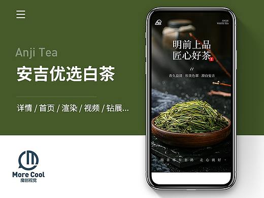 安吉白茶详情页茶叶铁观音毛尖西湖龙井乌龙茶安溪