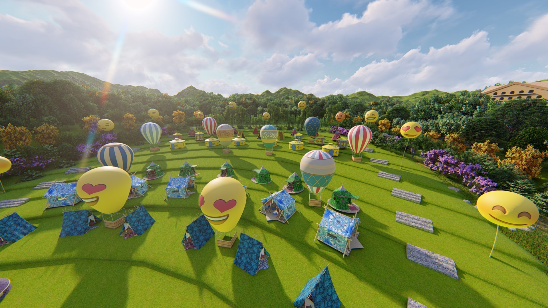 华侨城 欢乐田园 帐篷节