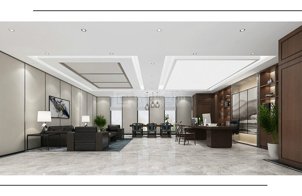 京创装饰|郑州1400平农食品交易所办公室装修设计