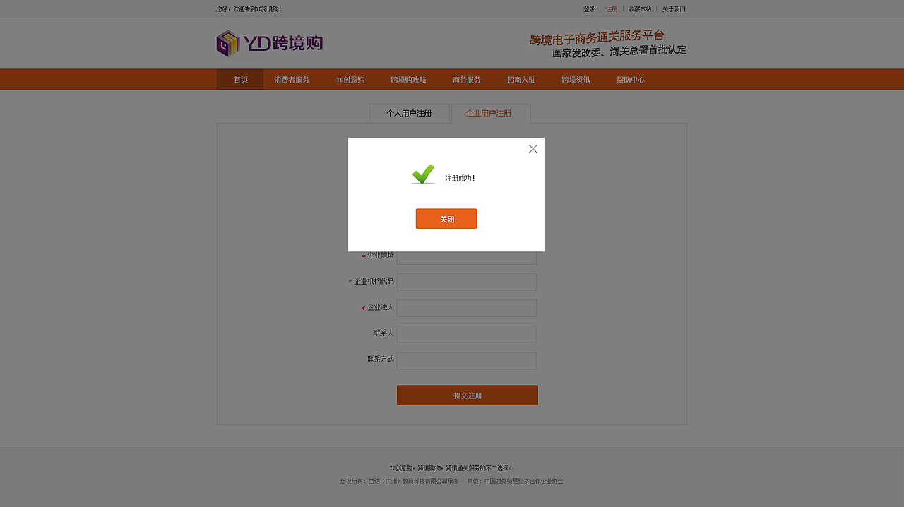 跨境电商门户网站