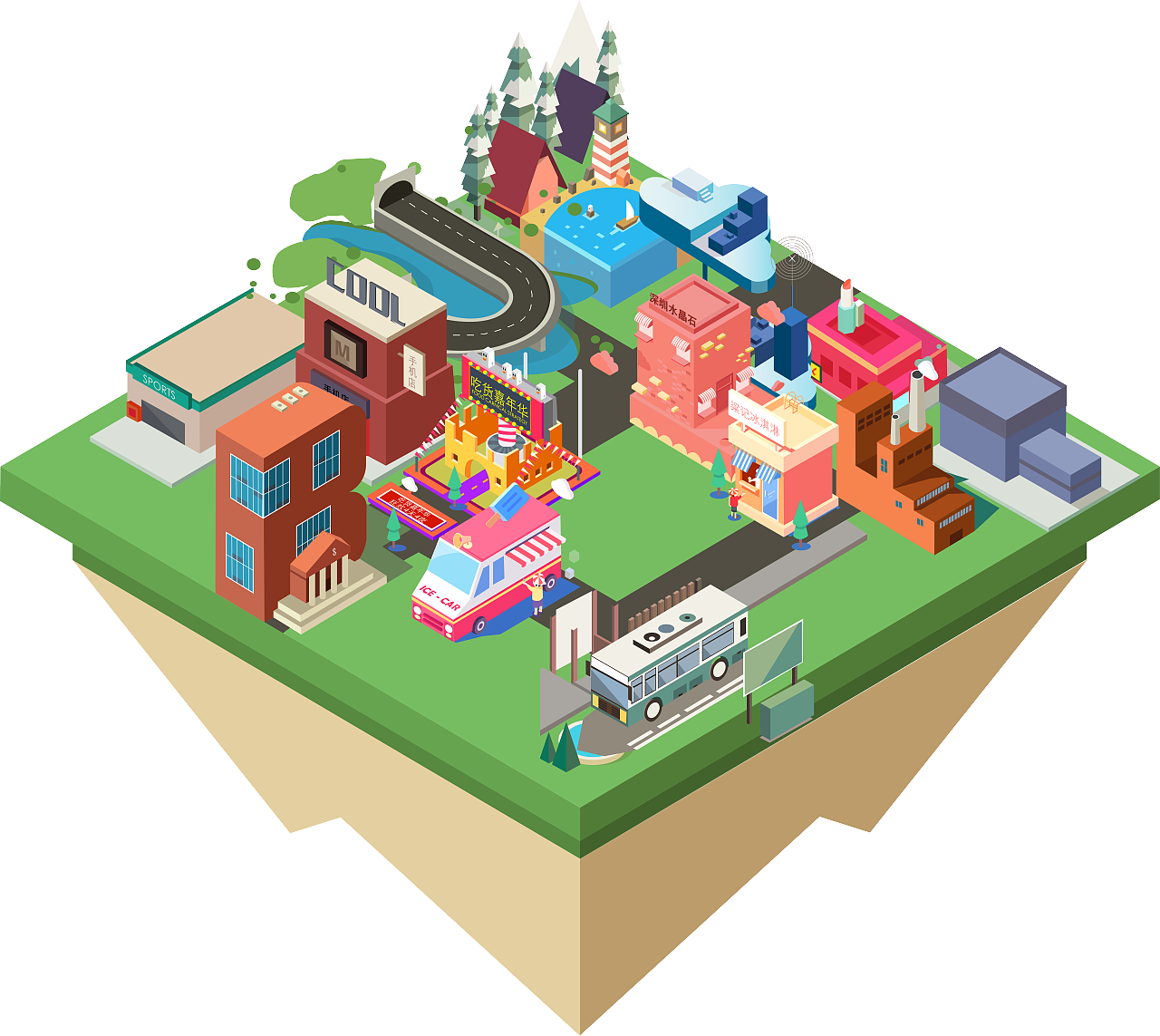 场景轴测图（图ZMTM4NjU5MjUy） - 其他UI - 站酷设计师Taotao柒原创素材 - 站酷ZCOOL