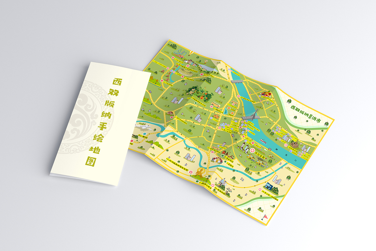 玩转西双版纳 地图--宣传折页