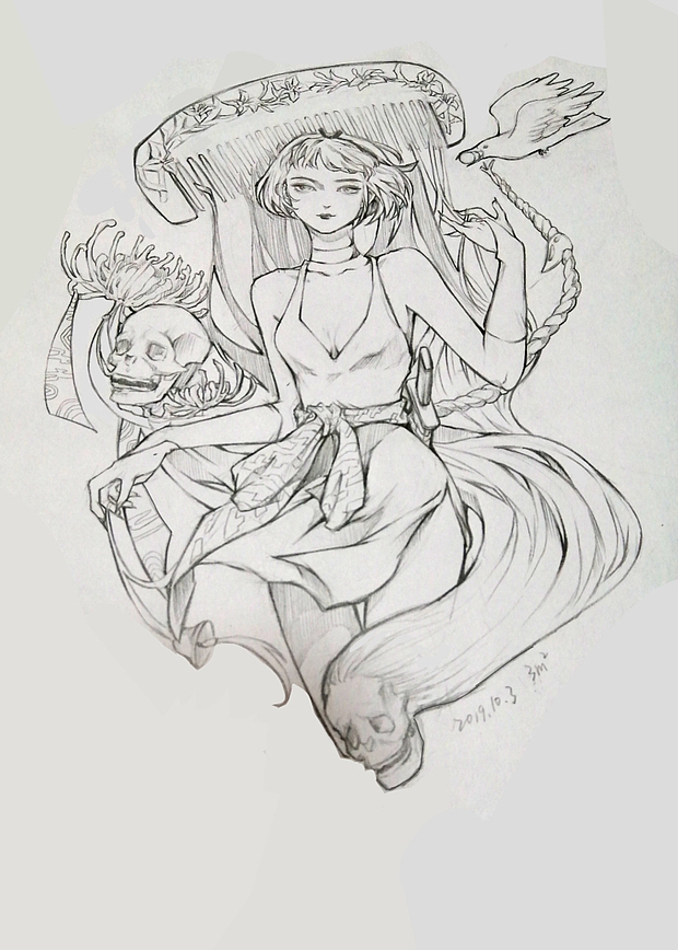 很久以前的一些线稿