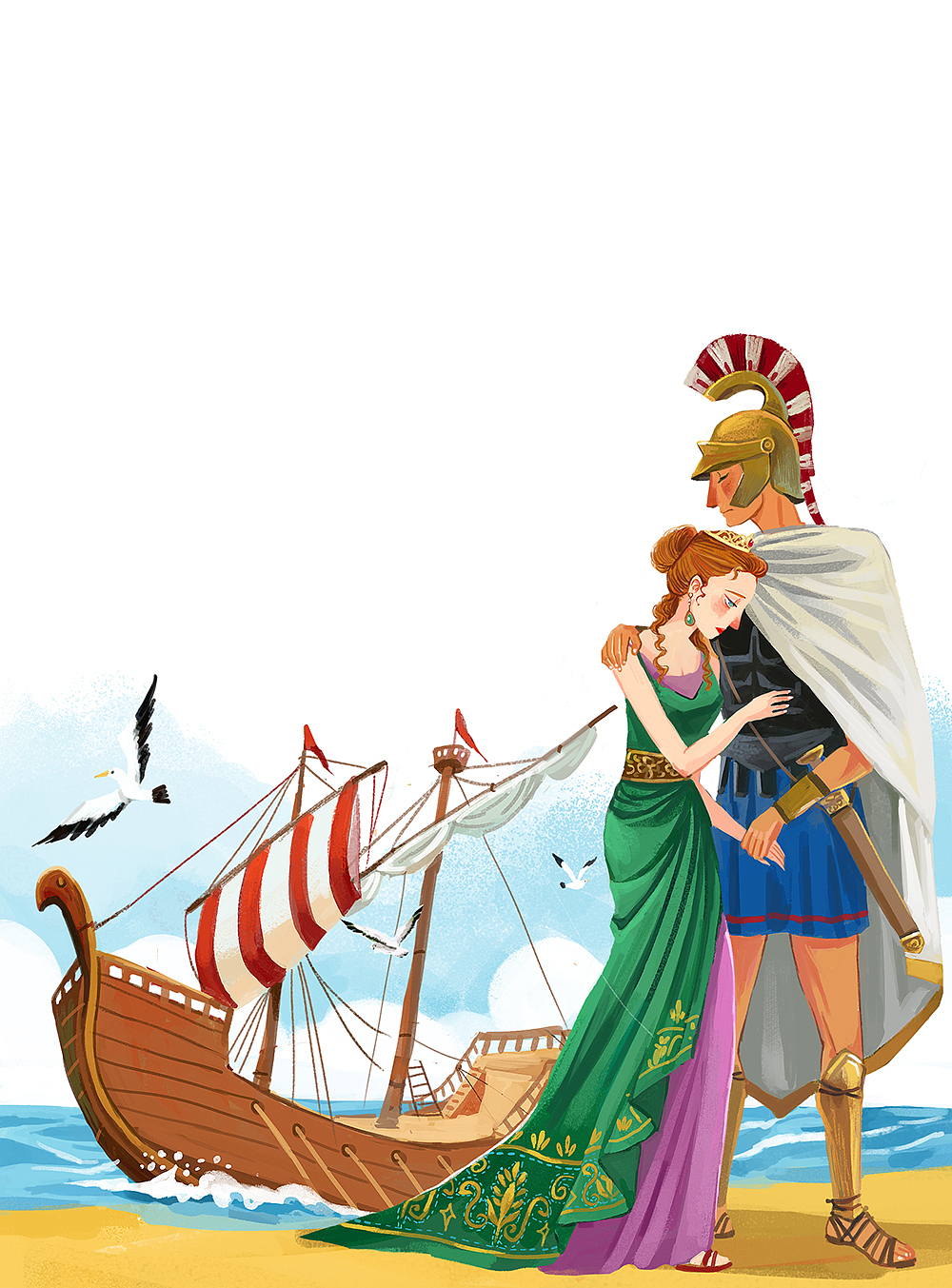 《古希腊神话》插图|插画|儿童插画|ameilili_原创作品-站酷(zcool)