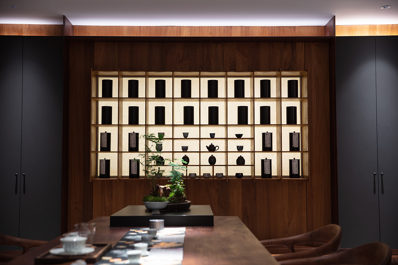 展厅,茶室,柚木,新中式