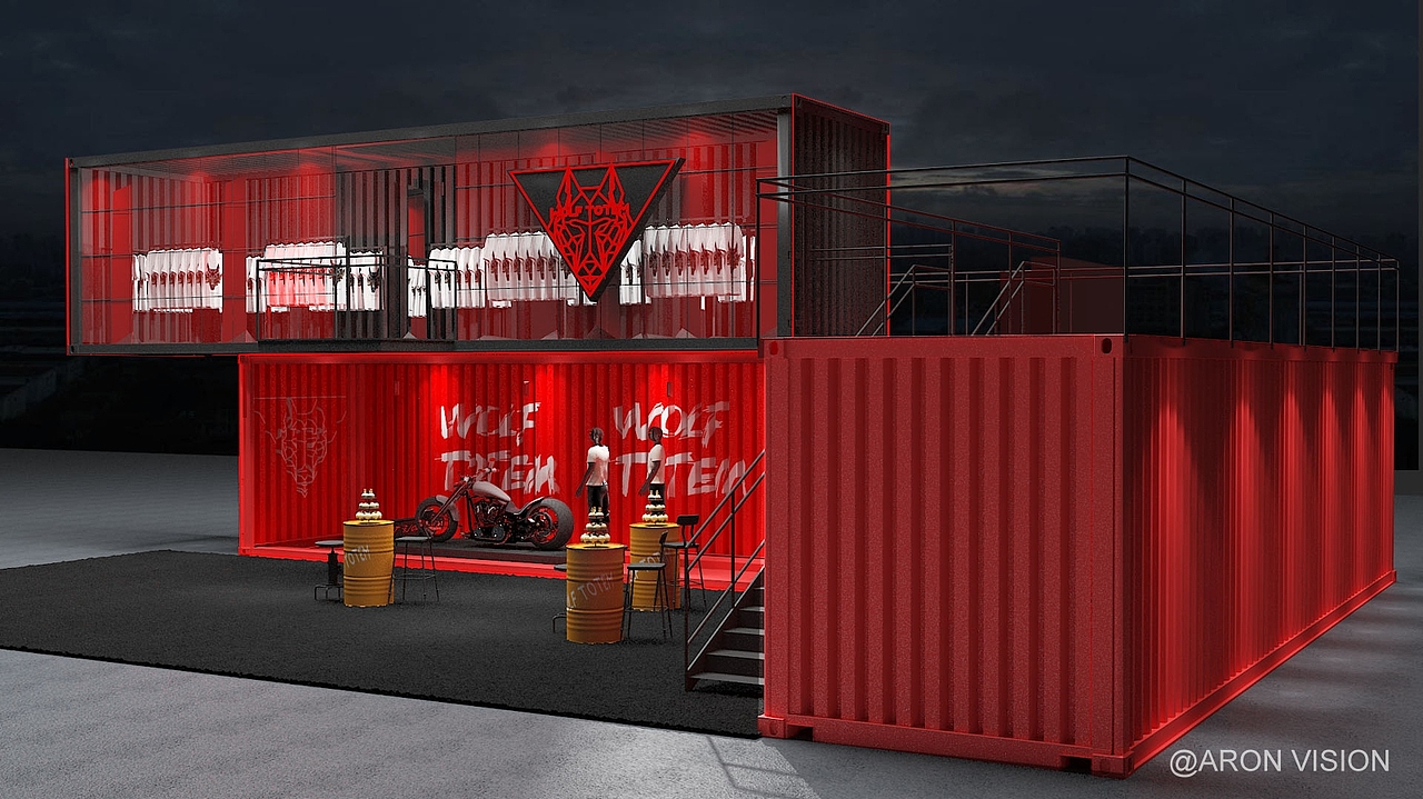 商业空间规划与设计——狼图腾 醉美江南集装箱