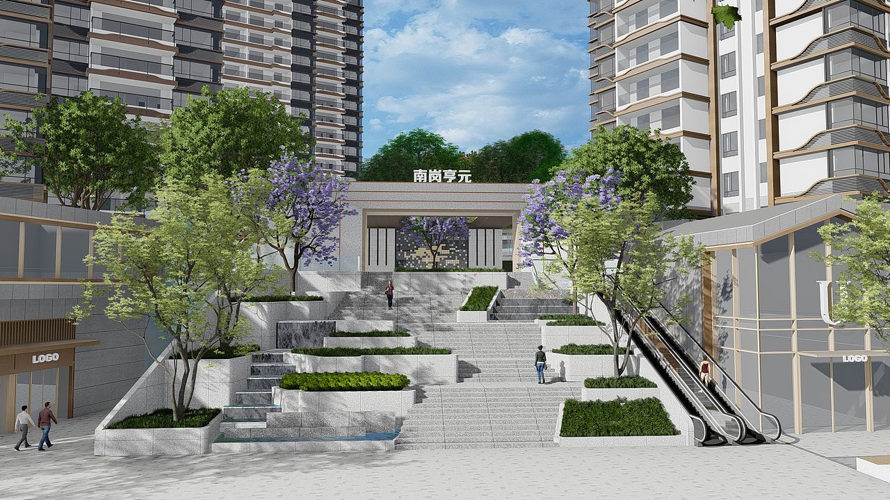 广州 · 住宅景观（图ZMjkxNjM3MTY0） - 景观设计 - 站酷设计师噜嚕噜噜鲁鲁修原创素材 - 站酷ZCOOL
