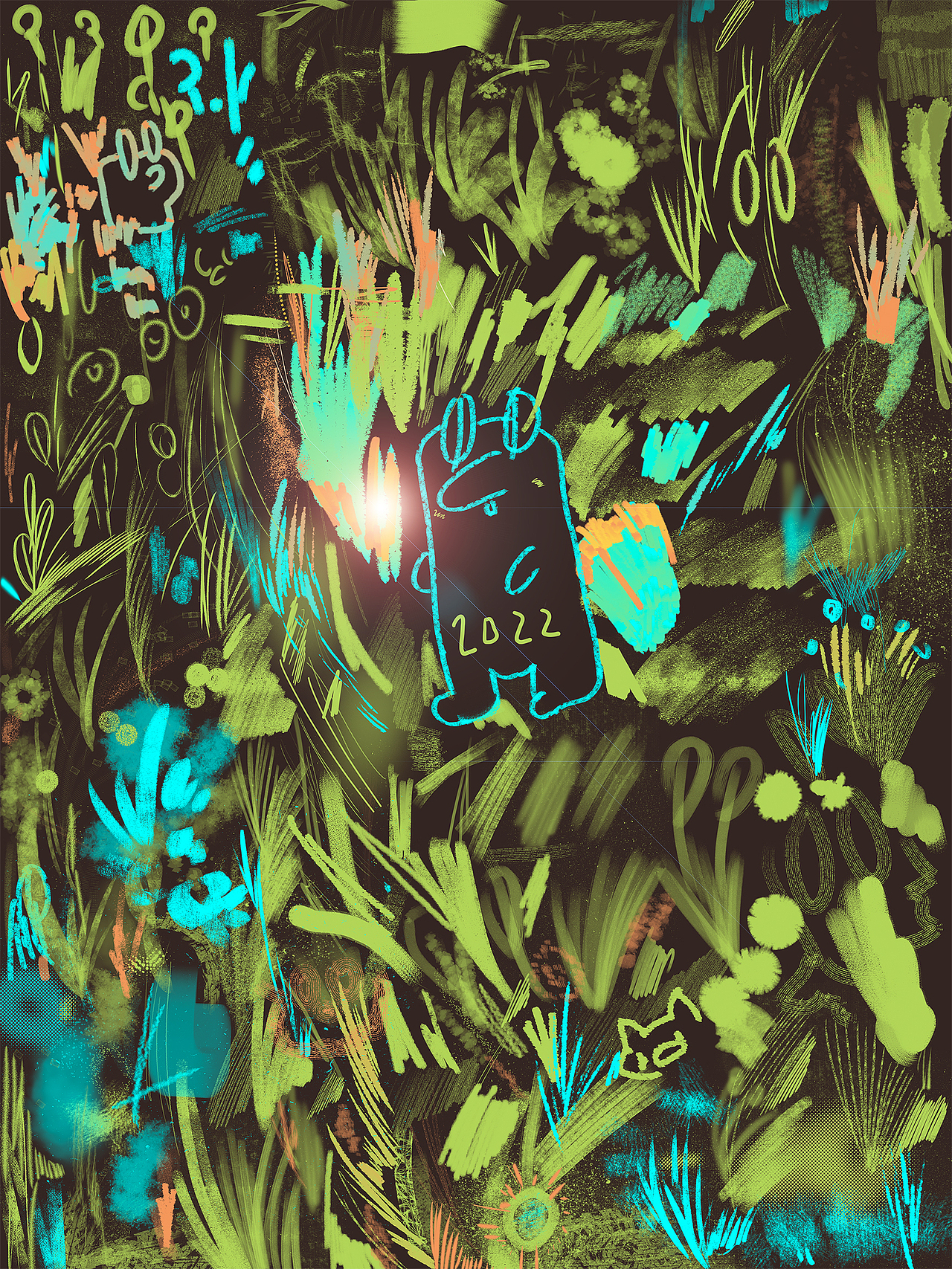 无所谓（图ZMjkyNzk3NTQ0） - 艺术插画 - 站酷设计师暖熊熊原创素材 - 站酷ZCOOL
