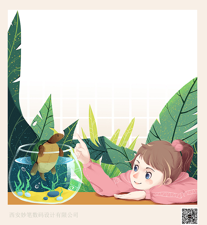 小烏龜?shù)穆龝r光（圖ZMTU1MzQ4NDA4） - 兒童插畫 - 站酷設計師西安妙筆原創(chuàng)素材 - 站酷ZCOOL