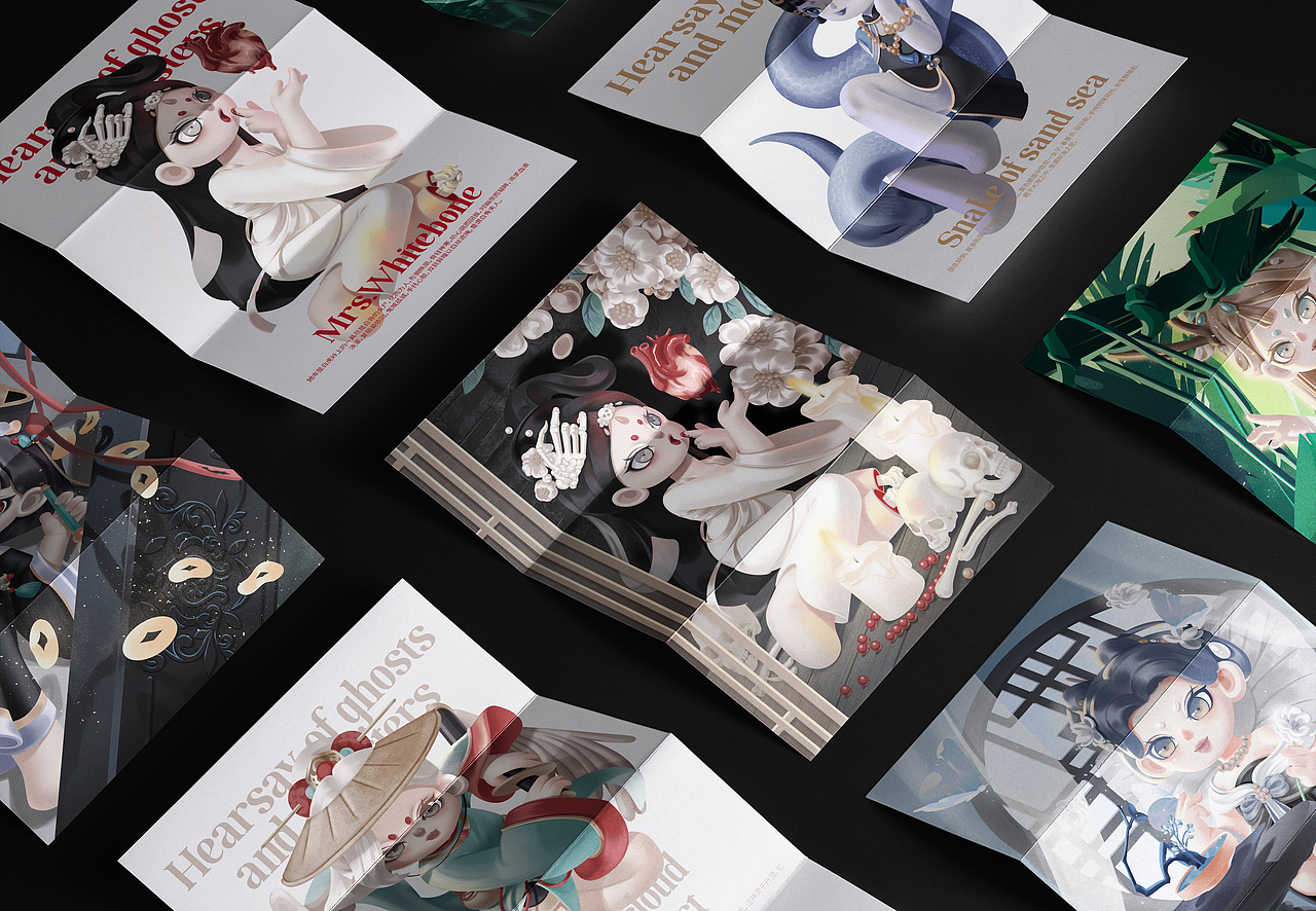 尚智原创IP|灵妖异闻录盲盒设定 | IP设计(可授权)